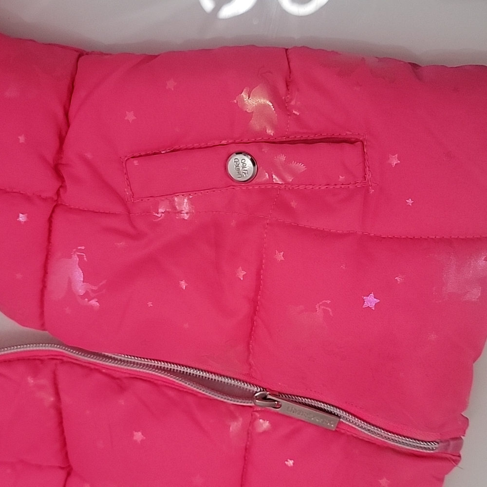 Limited Too hot pink iridescent unicorn puffer coat - Picture 6 of 10